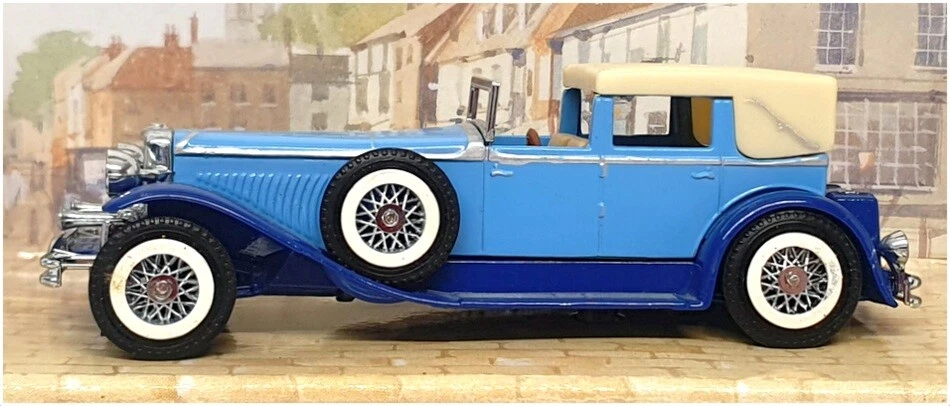 Matchbox 11cm Long Diecast YY4 - Duesenberg Model J - 2-Tone Blue - Image 3 of 4