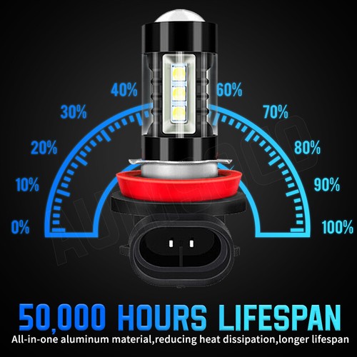 Combo de faros LED + kit de bombilla antiniebla 10000K blancos 10000K para Volvo C30 2007-2012 2013 - Imagen 11 de 14