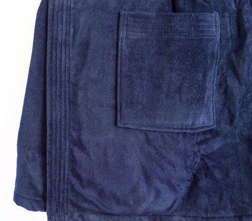 Envolturas de terciopelo Terry para hombre 100 % algodón después de la piscina ducha baño envolvente toalla - Imagen 10 de 12