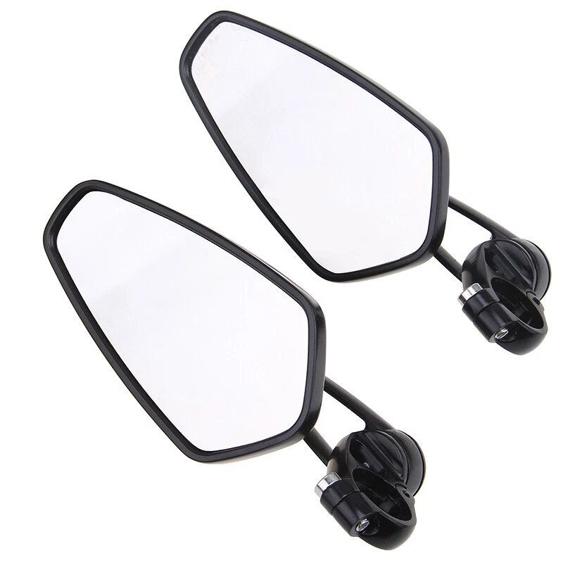 7/8 22mm Motorcycle Scooter ATV Rearview Mirrors 180 Degree Adjustable Universal - Image 2 of 4