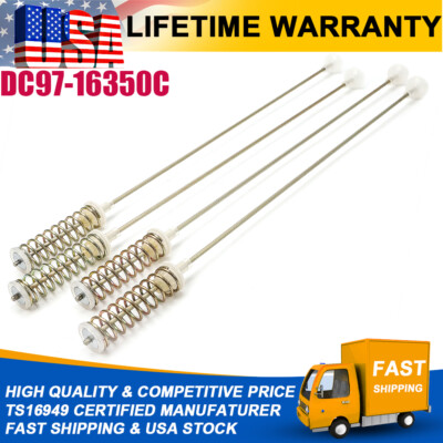 4PCS Washer Suspension Rod Damper Kit For Samsung DC97-05280W AP5623264 3282689
