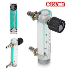 1pcs Flowmeter 0-35L Gas-Durchflussmesser mit Regelventil für Sauerstoff Neu