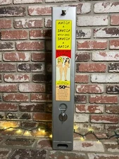 VINTAGE 80’s CONDOM/NOVELTY VENDING MACHINE REFURBISHED w/NOS LABEL and PRODUCT