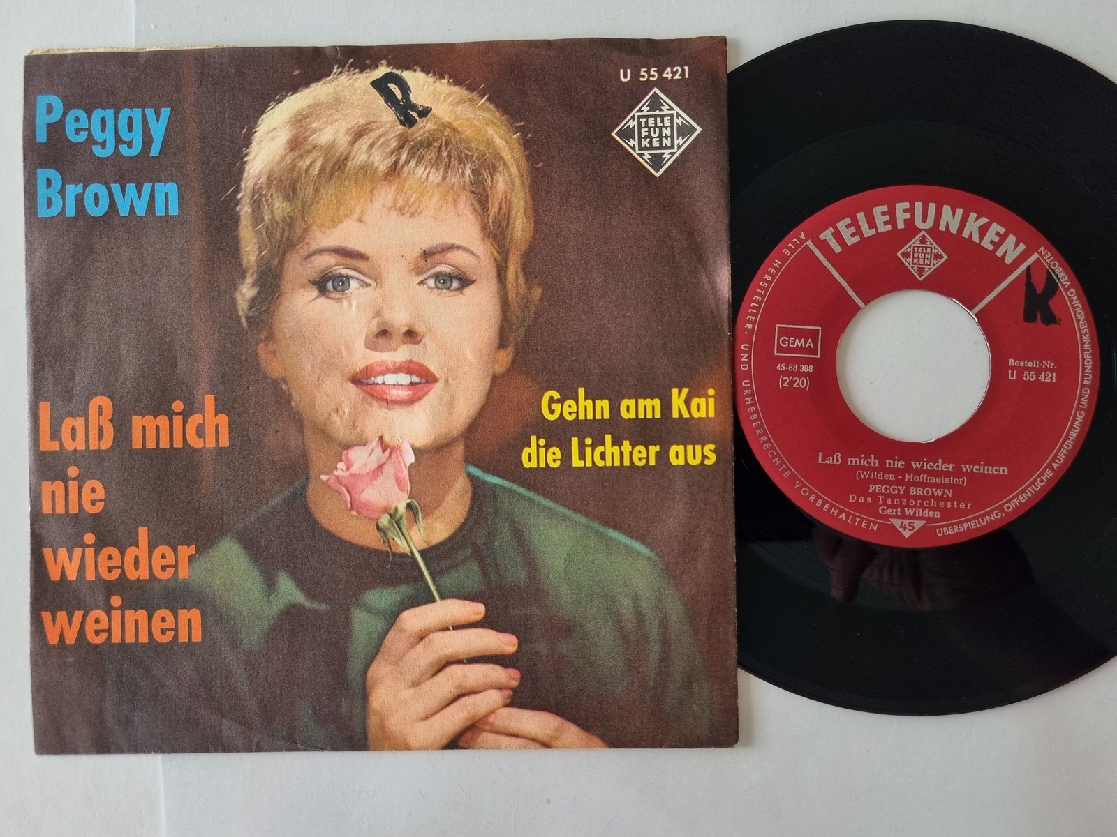 Peggy Brown - Lass mich nie wieder weinen 7'' Vinyl Germany