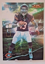 2015 TOPPS KEVIN WHITE "FORCES OF NATURE" 5X7 JUMBO ART CARD #/49 BEARS
