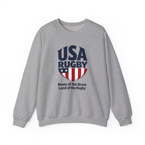 Sudadera USA Rugby Cuello Redondo, Sudadera Oficial Team Spirit, Ropa Positiva - Imagen 14 de 19