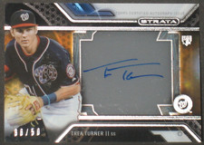 Trea Turner 2016 Topps Strata Autograph Black Rookie (38/50) Nationals Phillies