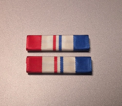 CORRECT SIZE Moiré - Texas Combat Service Ribbon - Made in USA-Set of 2