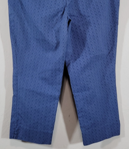 Hillary Radley Golf Capri Women 14 Blue Stretch 22.5" Inseam 4 Pocket NWOT - Picture 9 of 12