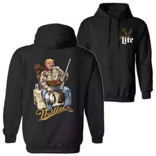 Hunter Trump With Beer 2 Siders President 2025 Hoodie SIZE S-5XL ET467.webp