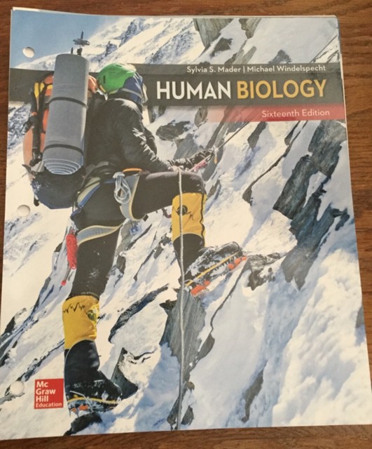 Human Biology by Sylvia S. Mader Sixteenth 16th Edition, Loose leaf