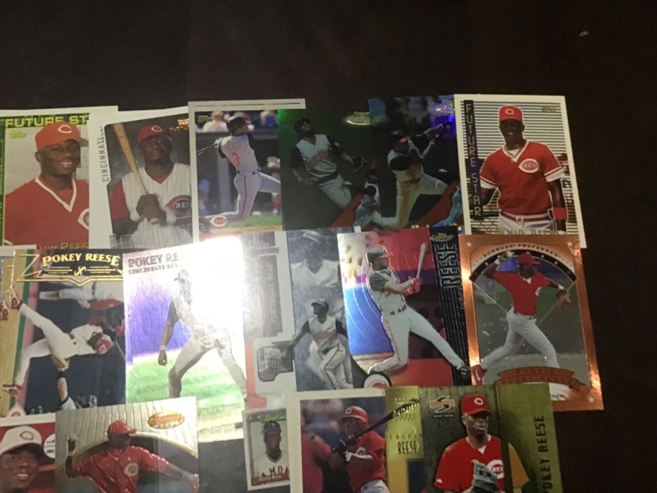 CALVIN “POKEY” REESE Oddball Insert & Regular issue Baseball REDS YOU CHOOSE - Image 4 of 4