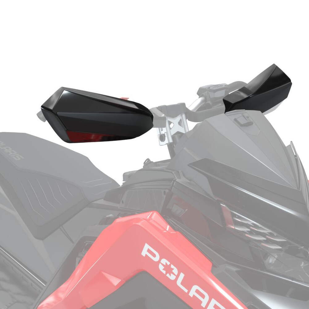 Polaris Matryx Snowmobile Defend Handguards, Gloss Black, 2884616