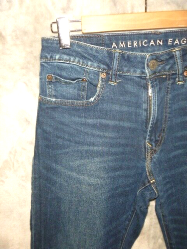 MENS AMERICAN EAGLE NEXT LEVEL FLEX SLIM STRAIGHT JEANS SIZE 30 / 29 ...WOW!! - Picture 4 of 5