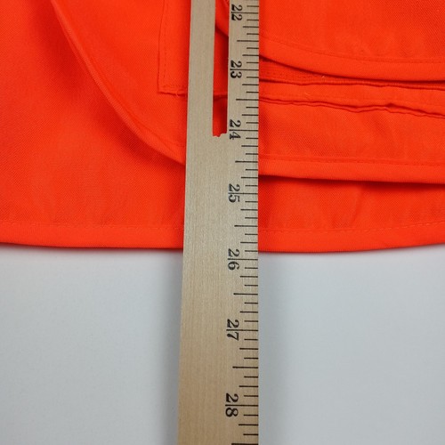 Master Sportsman Bird Hunting Vest Sleeveless Orange Men's Size Large Zip Up - Picture 7 of 8