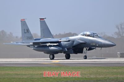 PHOTO  AEROPLANE MCDONNELL DOUGLAS F-15E-64-MC STRIKE EAGLE '01-2000 / LN' C/N 1