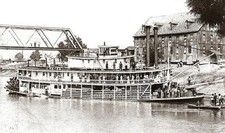 CHAPERON, ex J.C. Kerr, Choctaw. Heckraddampfer, Ohio, USA. Modellbauplan