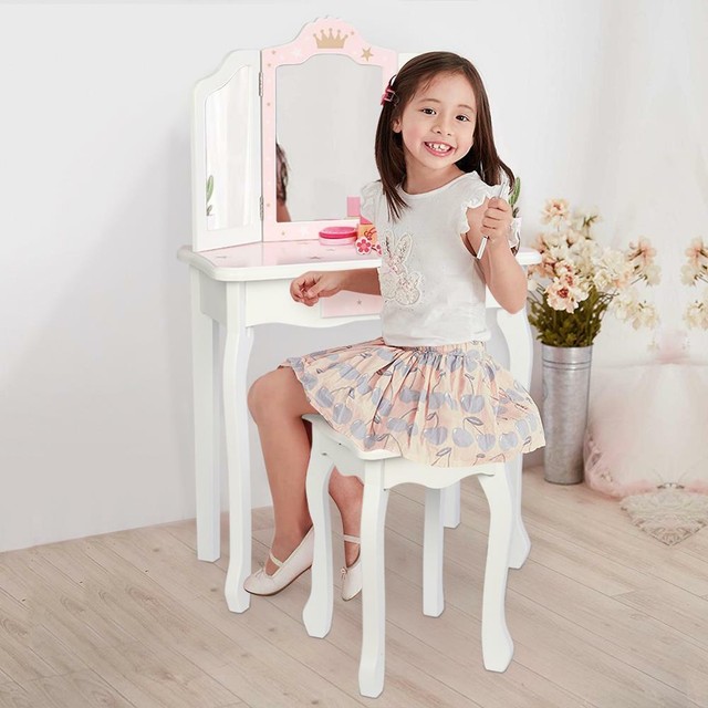 girls wooden vanity set