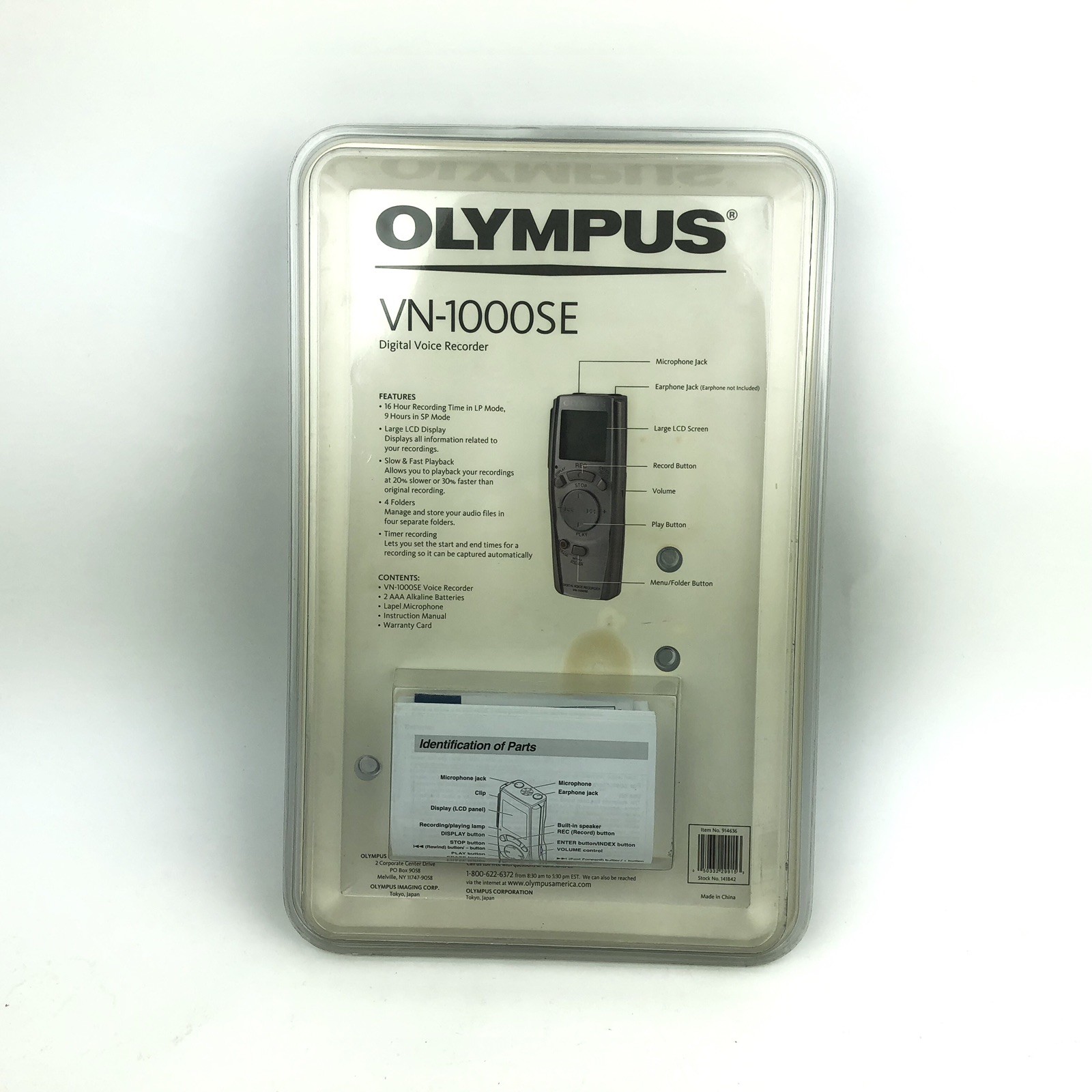 Buy Olympus Digital Voice Recorder Vn-1000se Miniature Handheld Dictaphone  Gray online | eBay