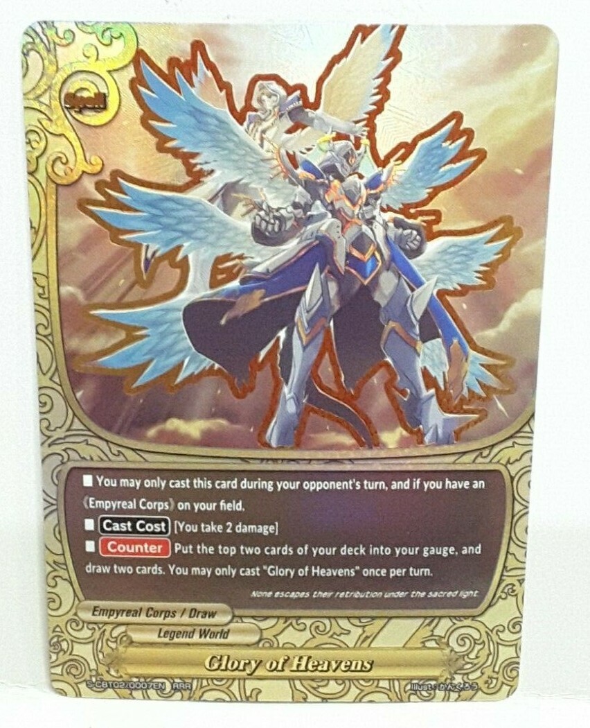 Bushiroad Future Card Buddyfight Glory of Heavens S-CBT02/0007EN RRR ...