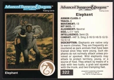 1991 TSR AD&D Gold Border RPG Fantasy Art Card #322 Dungeons & Dragons Creature