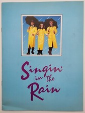 1986 Donn Simione "Singin' in the Rain" Theater Souvenir Program Brochure