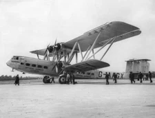 The Handley Page Hannibal passenger plane seen here Croydon airport Old Photo