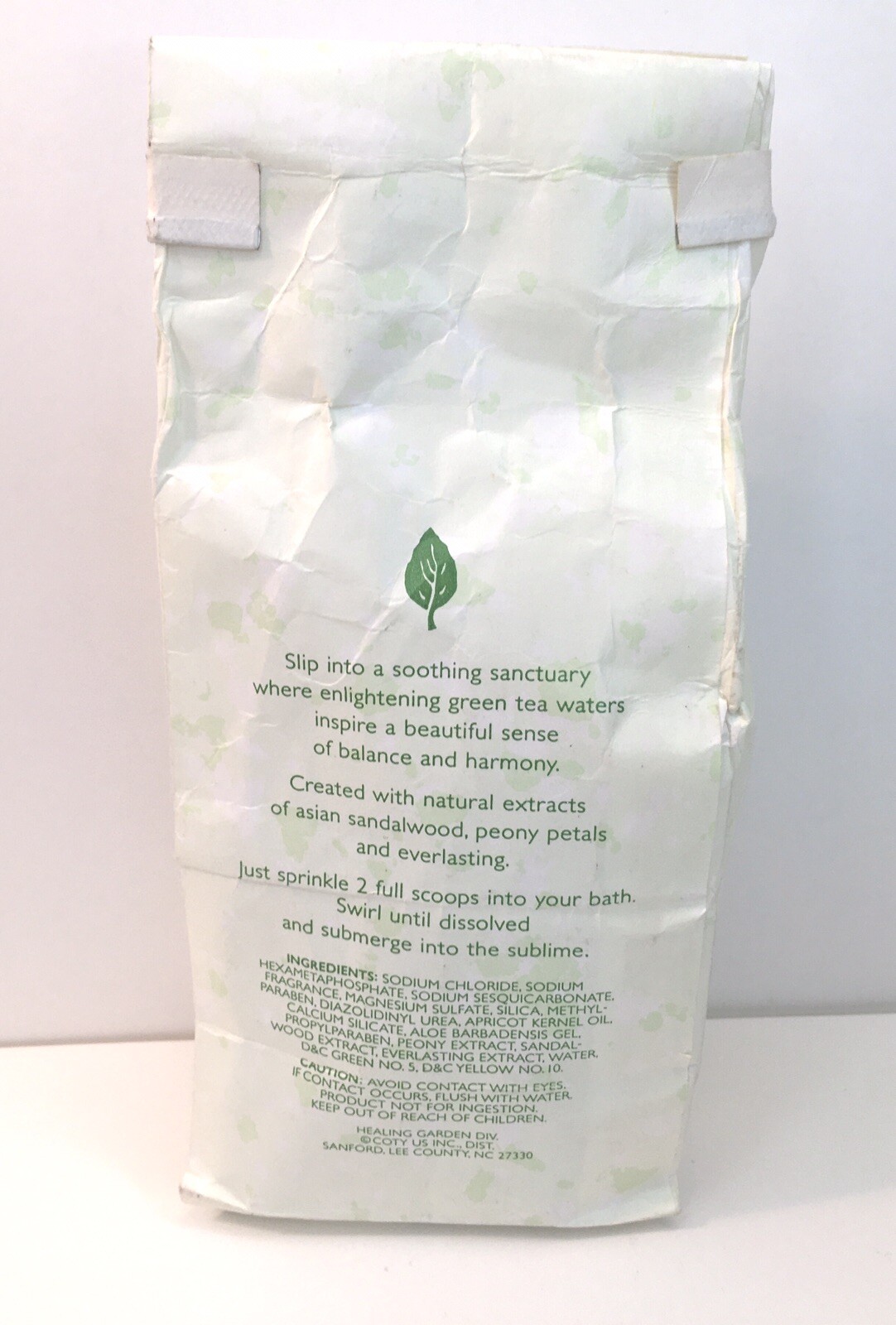 The Healing Garden Green Tea Therapy Private Sanctuary Body Soak 10 oz