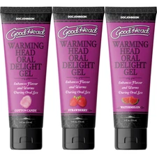 GoodHead Warming Head Oral Gel Flavored & Edible Personal Lubricant 4 oz