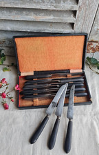 12 ANCIENS COUTEAUX EBENE NOIRE NAPOLEON III