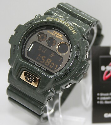   Casio G Shock Herrenuhr DW-6900CR-3ER Kroko Design dkl. grün  