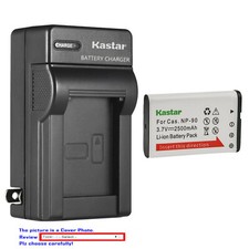 Kastar Battery AC Wall Charger for Casio NP90 Casio Exilim EX-H10 EX-H15 EX-H20