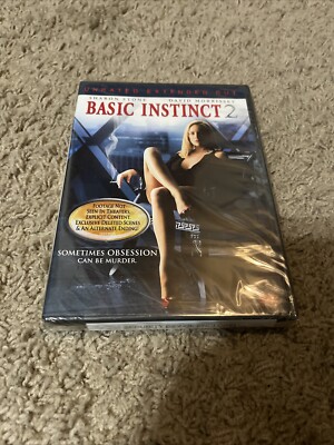 Basic Instinct 2 (DVD, 2006, Unrated) New Sealed Sexy Mystery Flick Sharon Stone