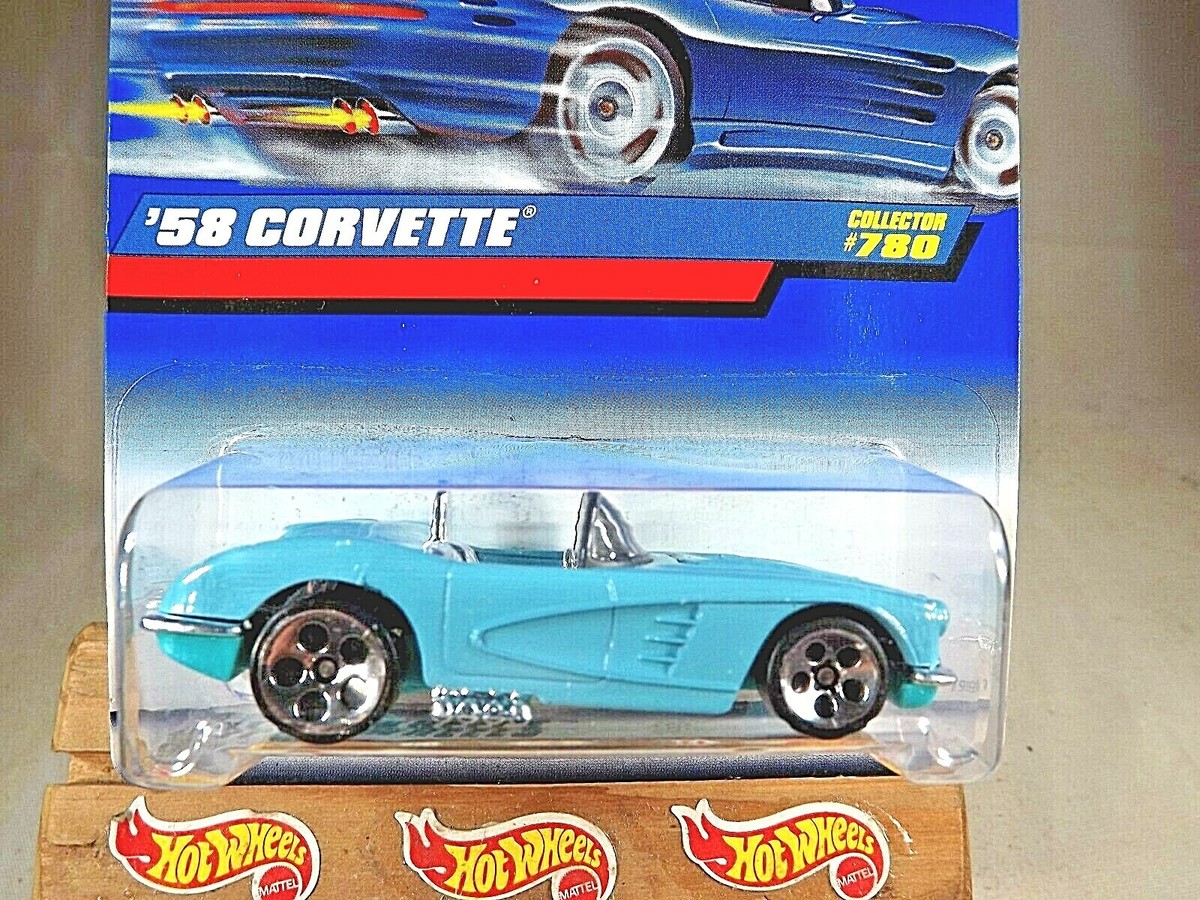 1997 Hot Wheels Collector #780 '58 CORVETTE Aqua wo-Engine