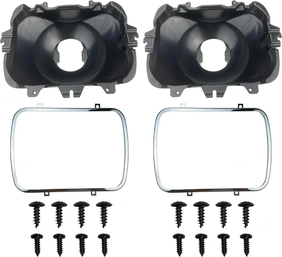 Nuevo kit de montaje de soporte de faros de 2 piezas lados derecho y derecho para Chevy GMC Foto 4 de 4
