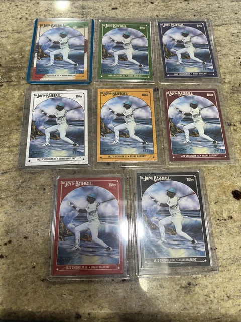 2023 Topps X Bob Ross The Joy Of Baseball Jazz Chisholm Jr Complete Rainbow