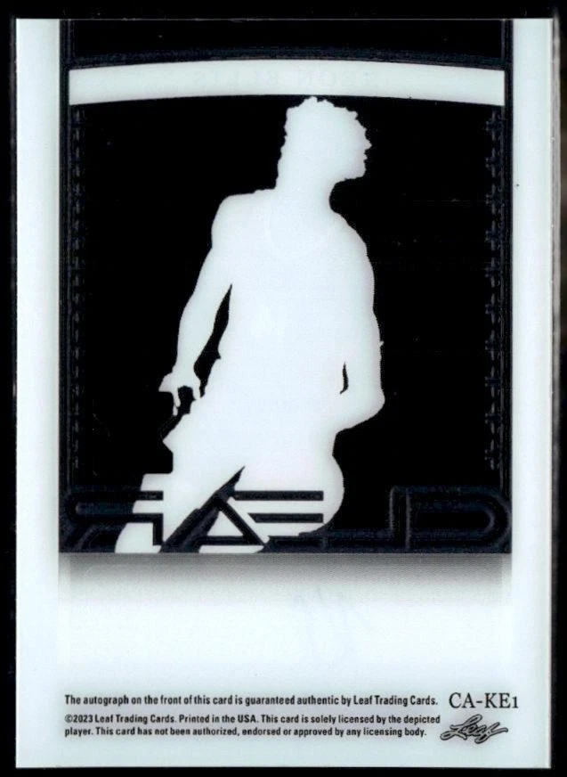 (5142) 2023 Leaf Trinity Keon Ellis Clear Auto Silver RC #/49 - Image 2 of 2