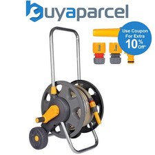 Hozelock 45m Free Standing Garden Hose Cart 20m Hose Pipe Connectors 2489