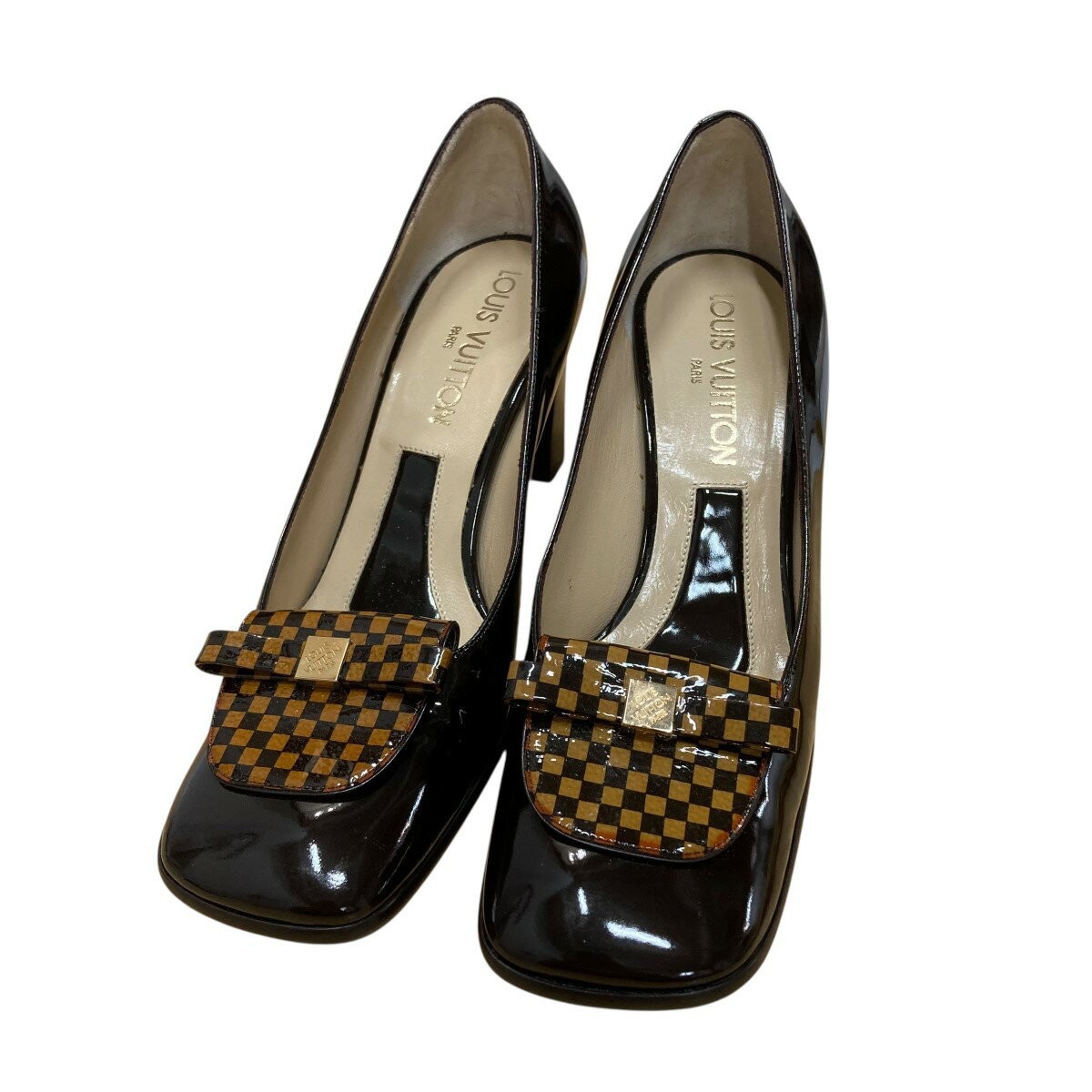 Louis Vuitton Shoes Pumps Heel EU 37 US 7 Brown Authentic thumbnail 10