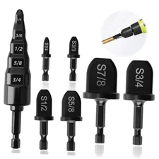 HVAC Flaring Tools, Swaging Tube Repair 5 in 1 Air 7Sets HVAC Tools-1+6PCS