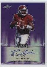 2015 Leaf Metal Draft Purple Prismatic 16/25 Blake Sims #BA-BS1 Auto 0af