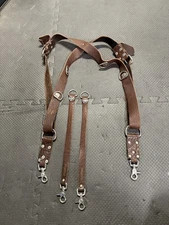 HoldFast Money Maker 2 Camera Leather Harness Plus Extras. Chestnut Brown L