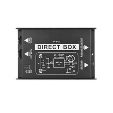 1 PC Passive DIRECT BOX DI-Box Black Direct Injection Audio Box Audio2567