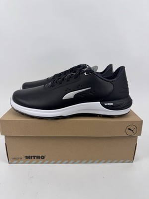 Puma Phantomcat Nitro Herren Golfschuhe Gr. UK 9,5 schwarz silber gelb / 32013