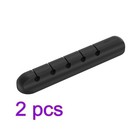  2 pcs Household Desktop Cable Line Manager Organizer Silicone Data Line
