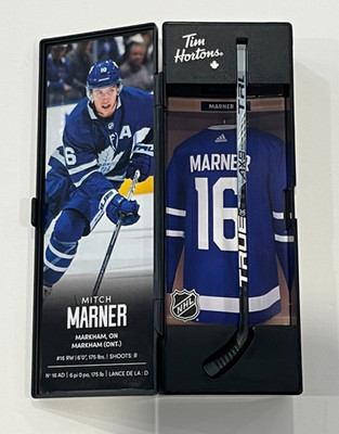 2020 MITCH MARNER TIM HORTONS LIMITED EDITION NHL MINI STICK LOCKER Rare  BV