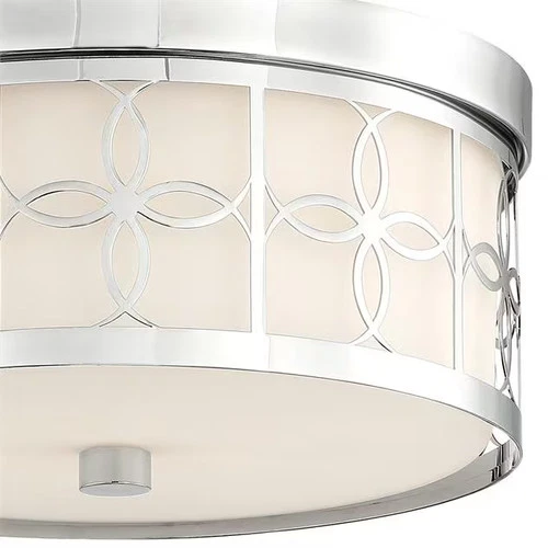 Anniversary 2-Light 14" Ceiling Light in Polished Nickel - Picture 2 of 5