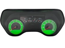 US Speedo Green Chevrolet Camaro Gauge Face for Clusters 2016-2023 (200 MPH)