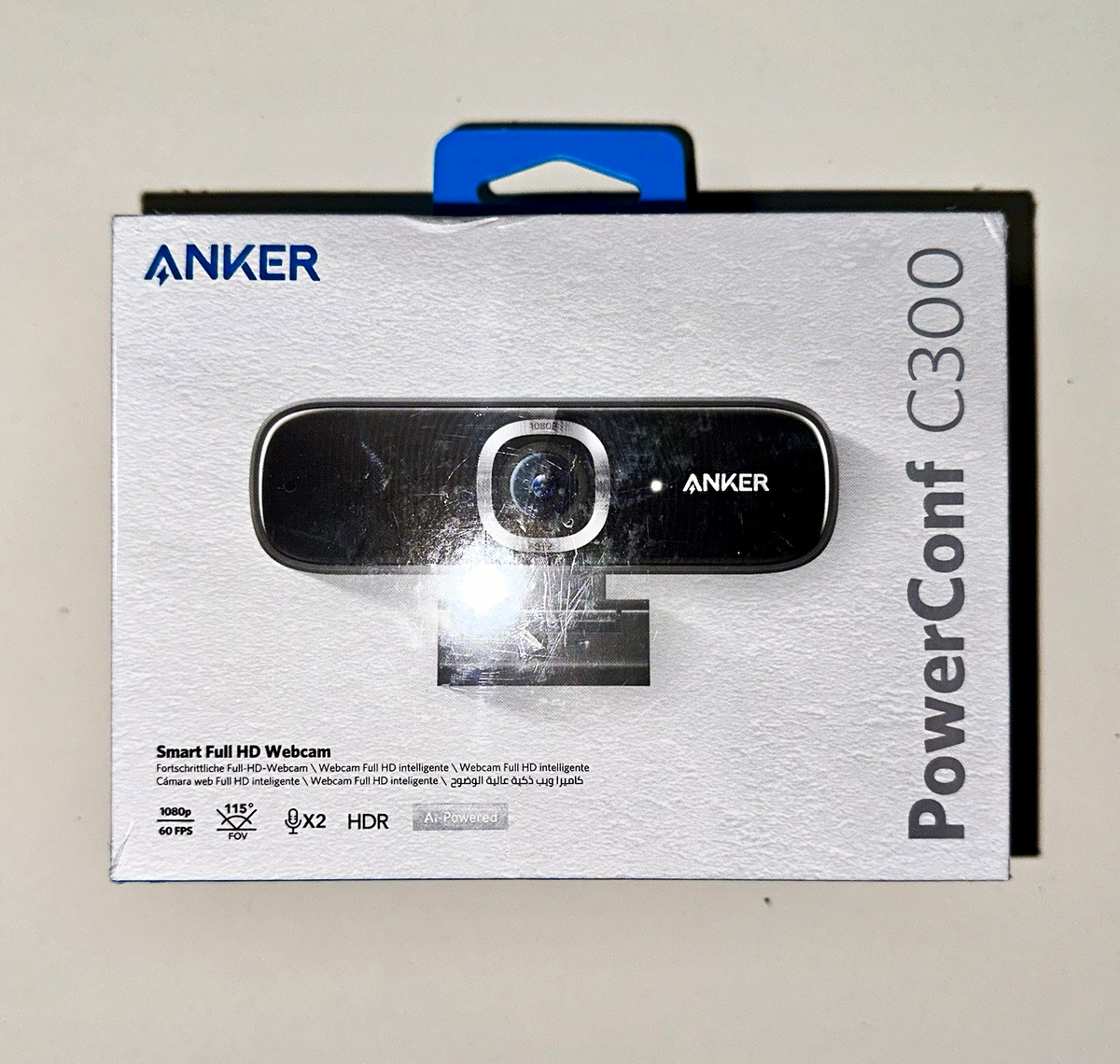 Anker PowerConf C300 1080p Webcam - Black (4616) for sale online 