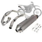 Full Exhaust System Muffler Pipe For Yamaha TTR230 2005-2026 Slip On Stainless